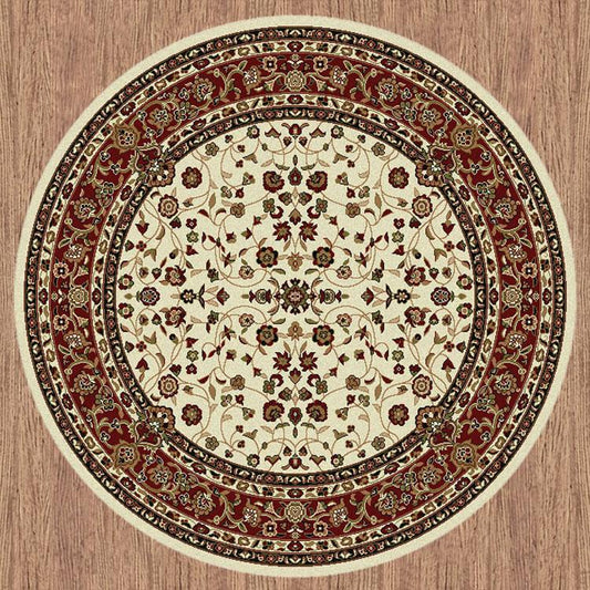 Palace 7146 Cream Round Rug