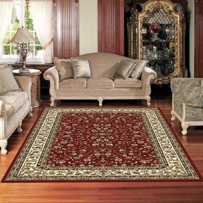 Palace 7146 Red Rug Rectangle Rug