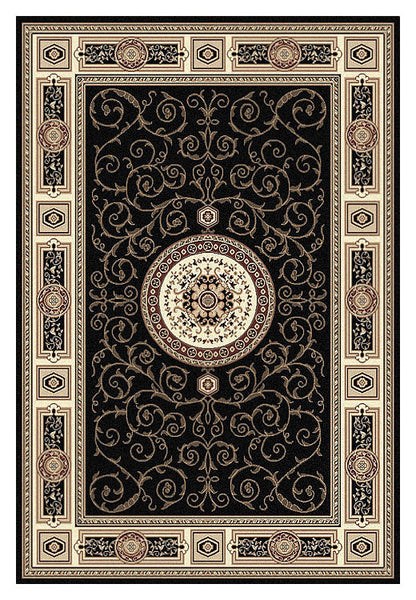 Palace 7647 Black Rectangle Rug