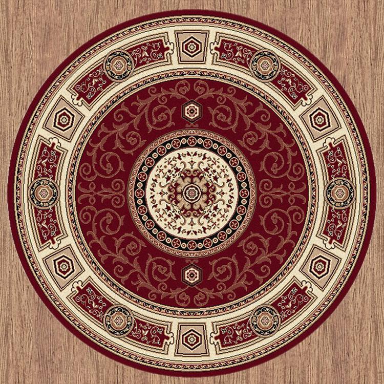 Palace 7647 Red Round Rug