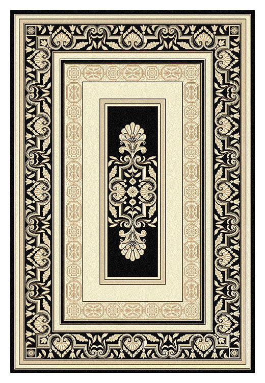 Palace 7652 Black Rectangle Rug