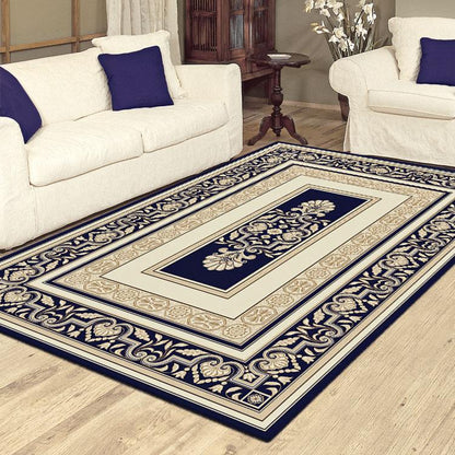 Palace 7652 Dark Blue Rectangle Rug