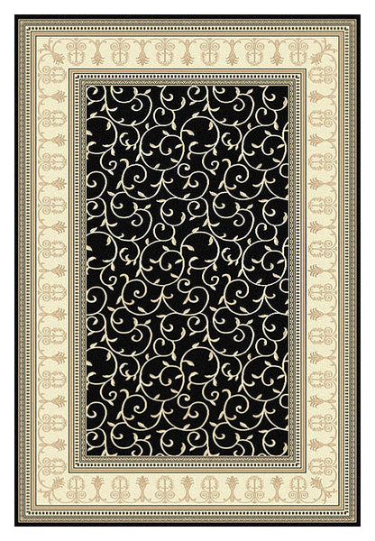 Palace 7653 Black Rectangle Rug