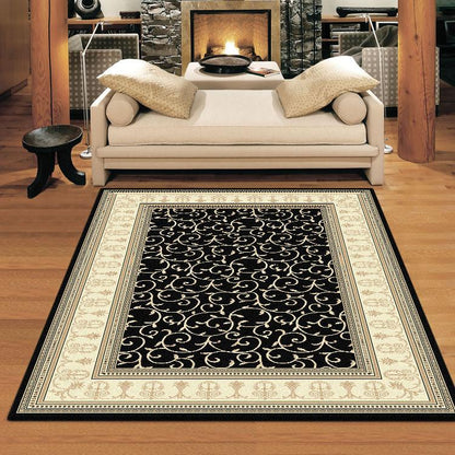 Palace 7653 Black Rectangle Rug