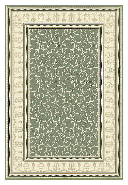 Palace 7653 Green Rectangle Rug