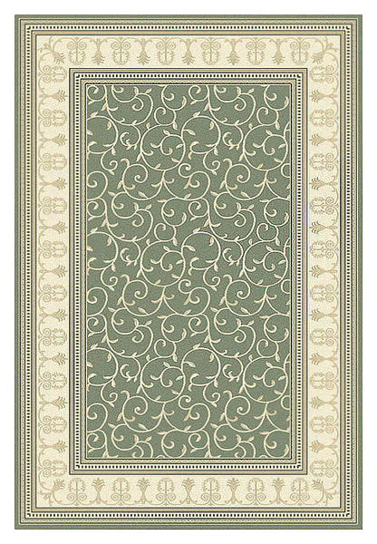 Palace 7653 Green Rectangle Rug