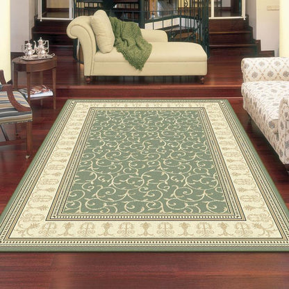 Palace 7653 Green Rectangle Rug