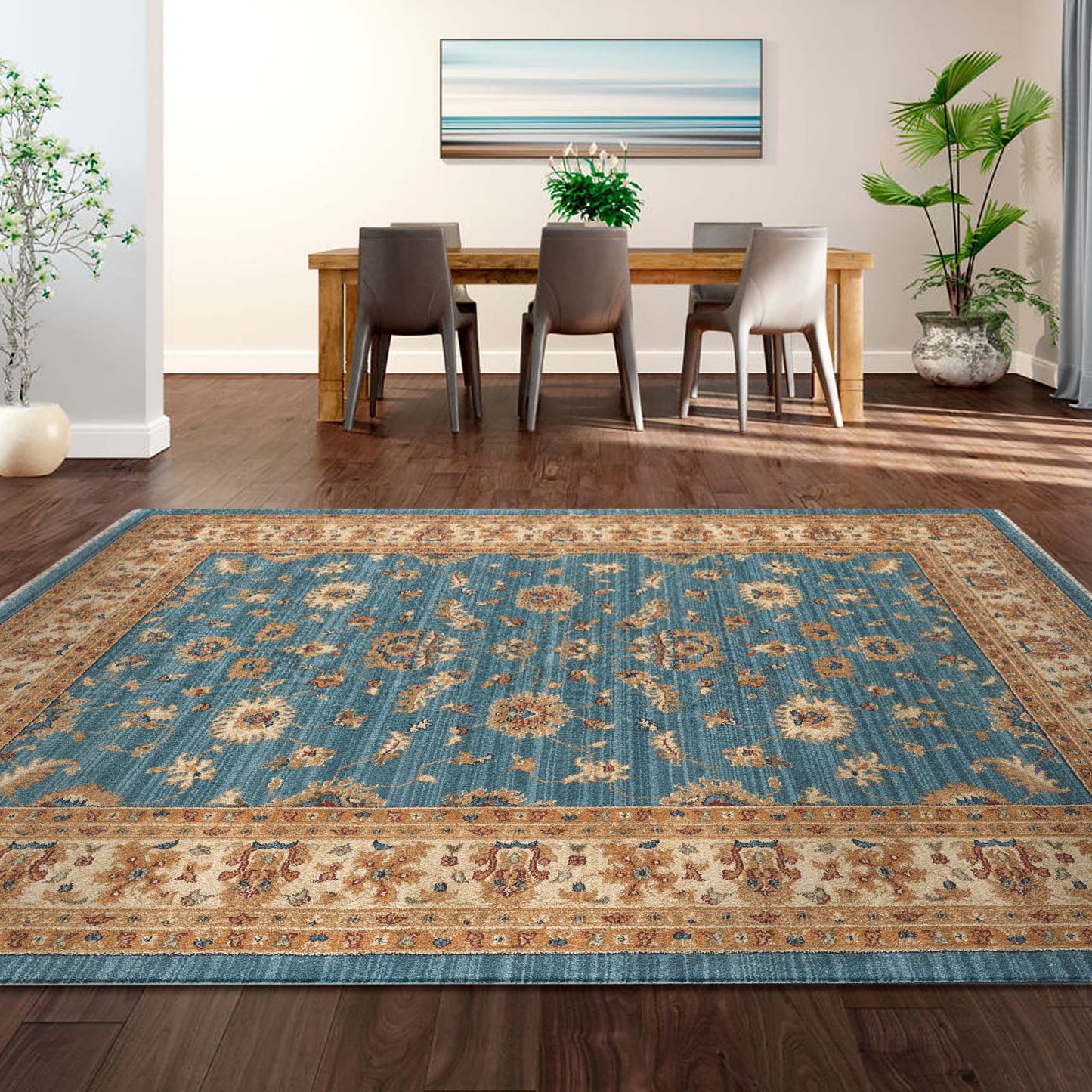 Persian 1271 Blue Rectangle Rug