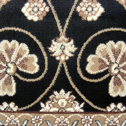 Regal 8001 Black Rectangle Rug