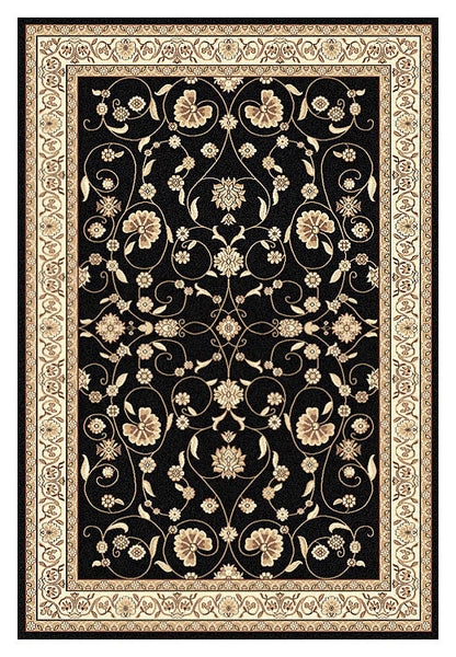 Regal 8001 Black Rectangle Rug