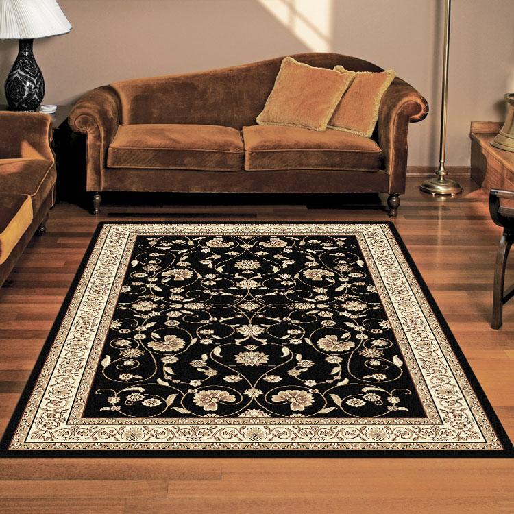 Regal 8001 Black Rectangle Rug