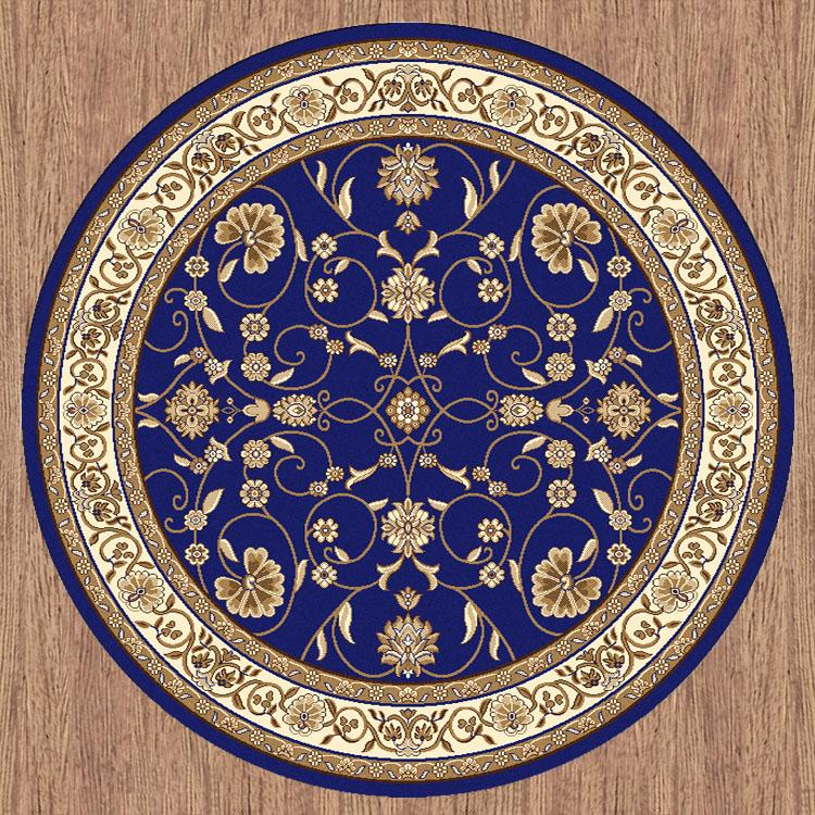 Regal 8001 Dark Blue Round Rug