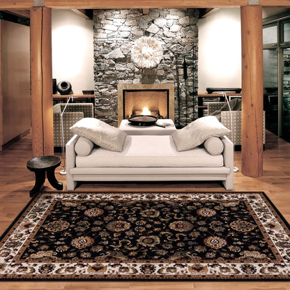 Royal 8005 Black Rectangle Rug