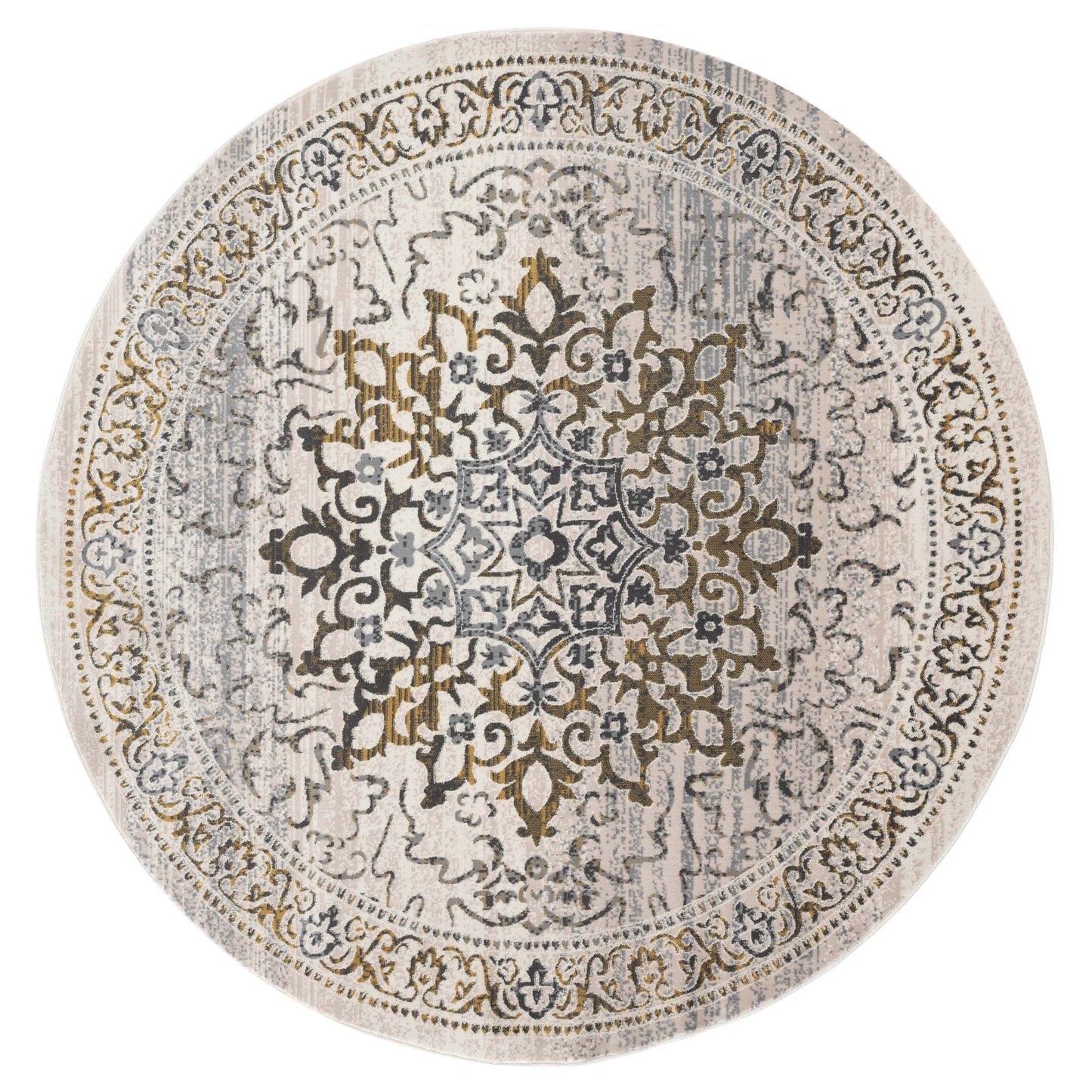 Sahara 892 Gold Round Rug