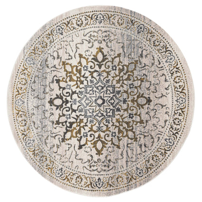 Sahara 892 Gold Round Rug