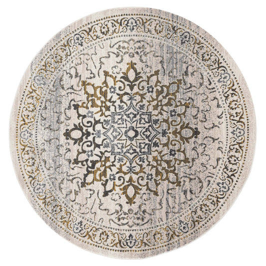 Sahara 892 Gold Round Rug