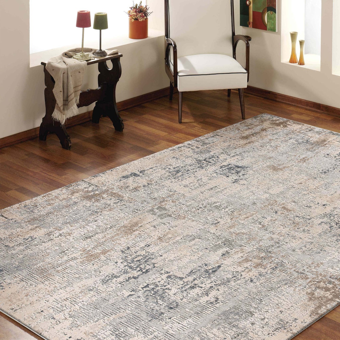 Siena 714 Grey Rectangle Rug