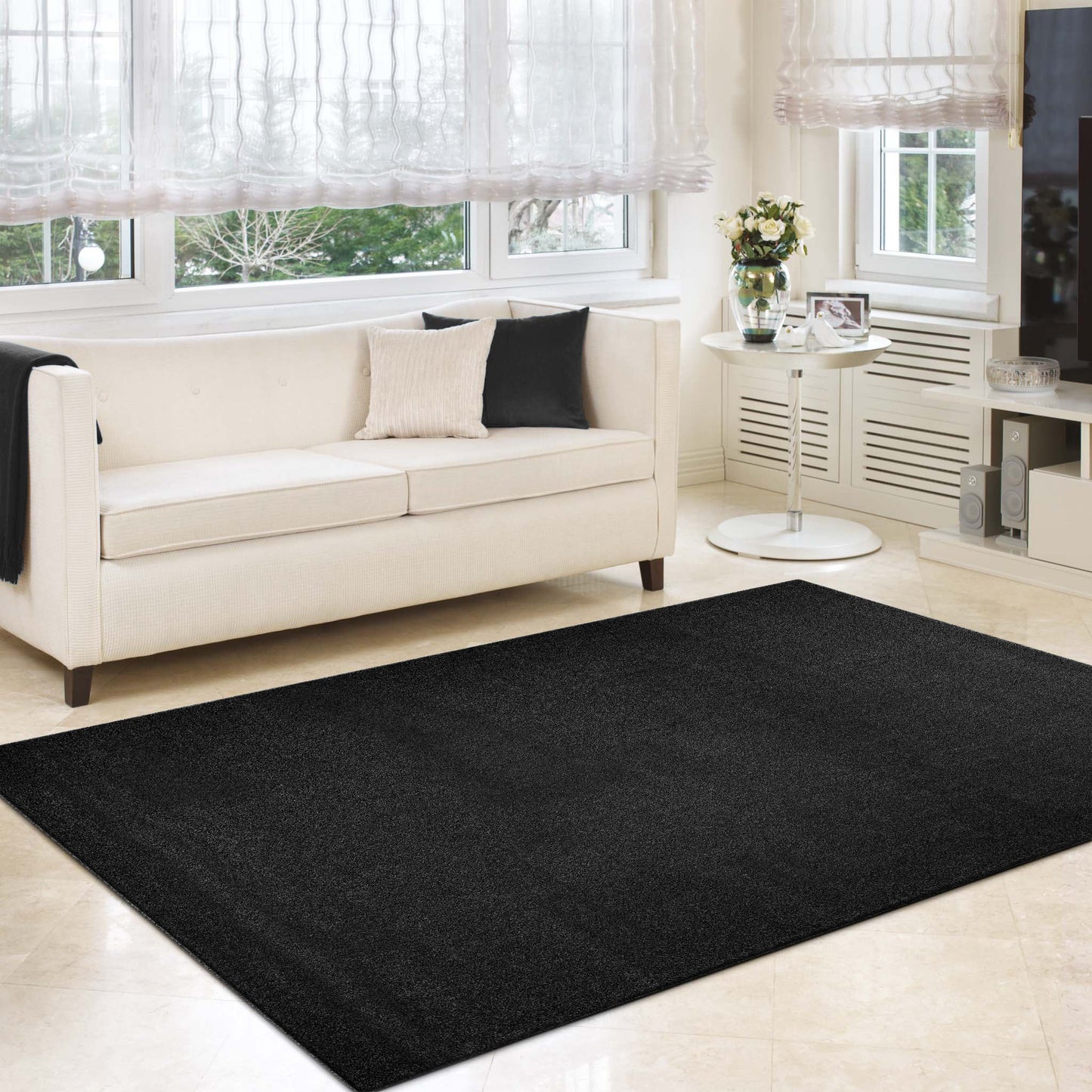 Sierra 6365 Black Rectangle Rug