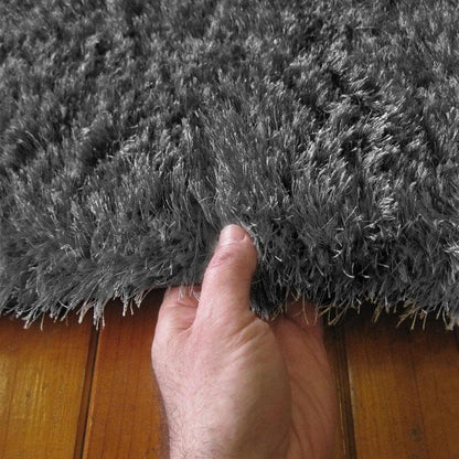 Soft Shaggy 1001 Dark Grey Rectangle Rug