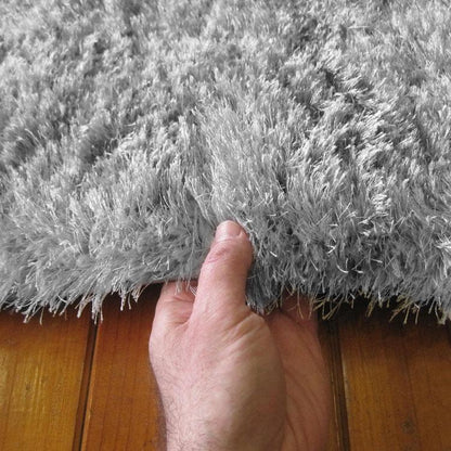 Soft Shaggy 1001 Light Grey Rectangle Rug