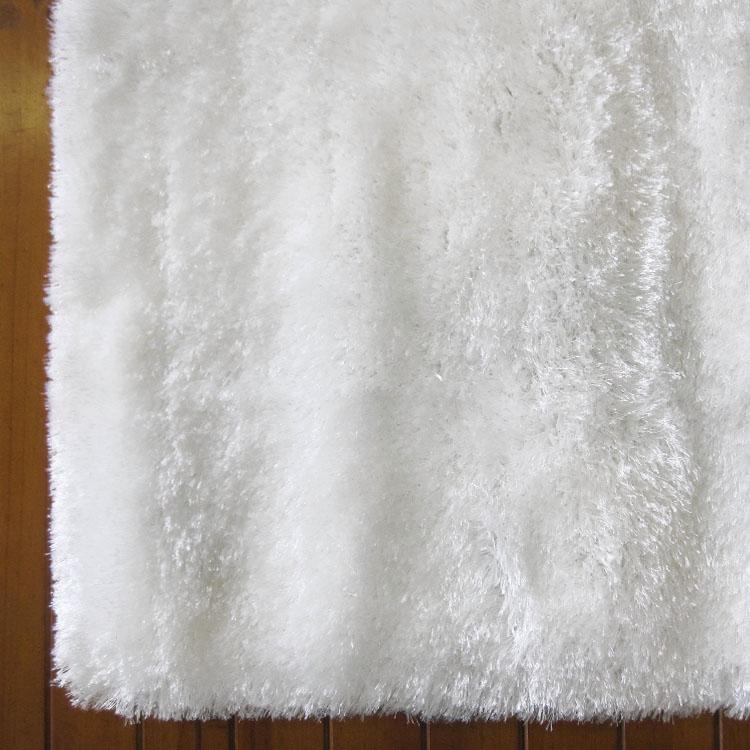 Soft Shaggy 1001 White Rectangle Rug