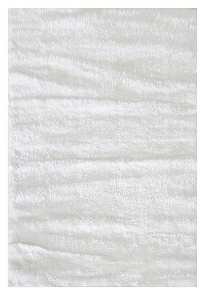 Soft Shaggy 1001 White Rectangle Rug