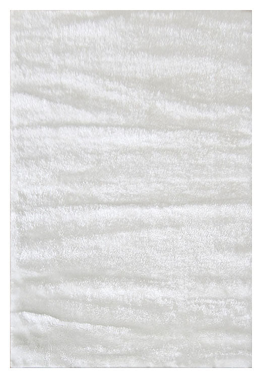 Soft Shaggy 1001 White Rectangle Rug