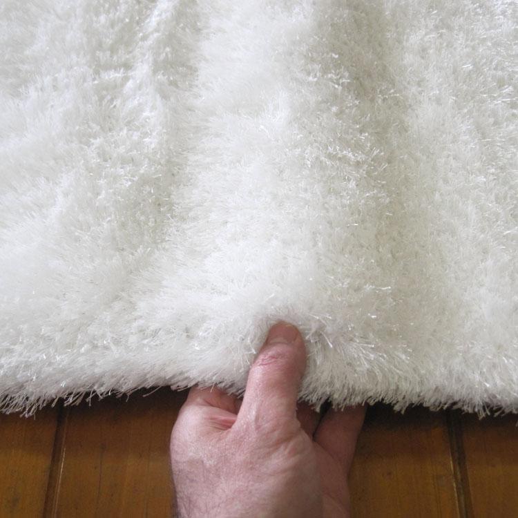 Soft Shaggy 1001 White Rectangle Rug