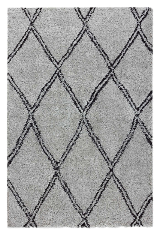 Sorento Shaggy 329 Grey Rectangle Rug