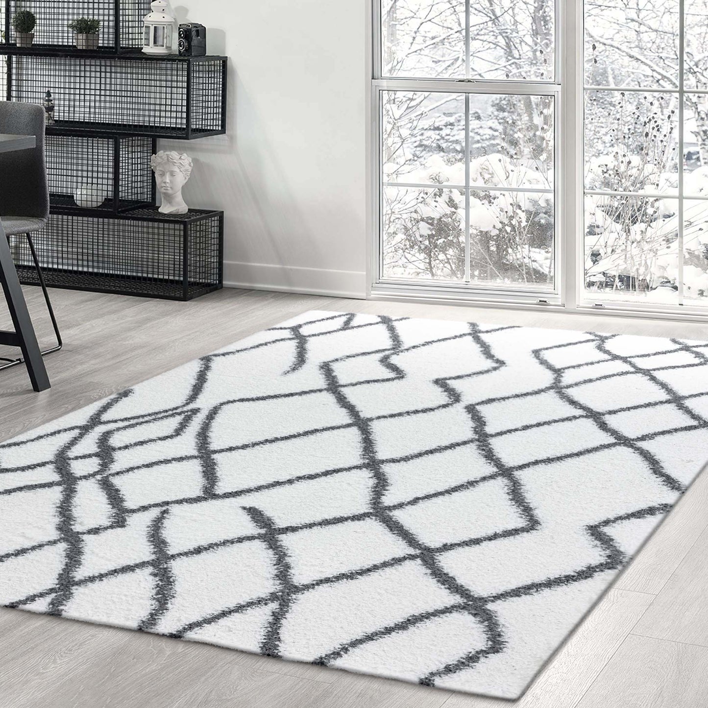 Sorento Shaggy 346 Cream Rectangle Rug