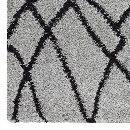 Sorento Shaggy 346 Grey Rectangle Rug