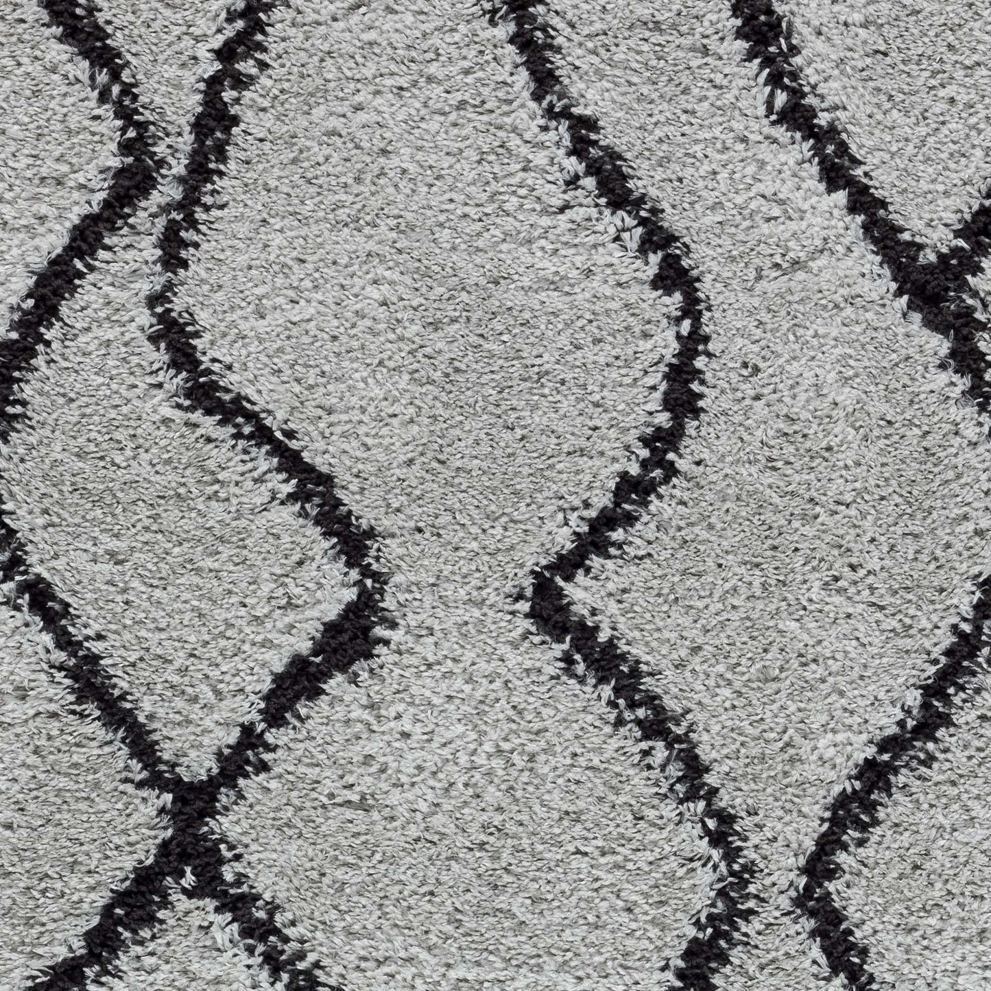 Sorento Shaggy 346 Grey Rectangle Rug