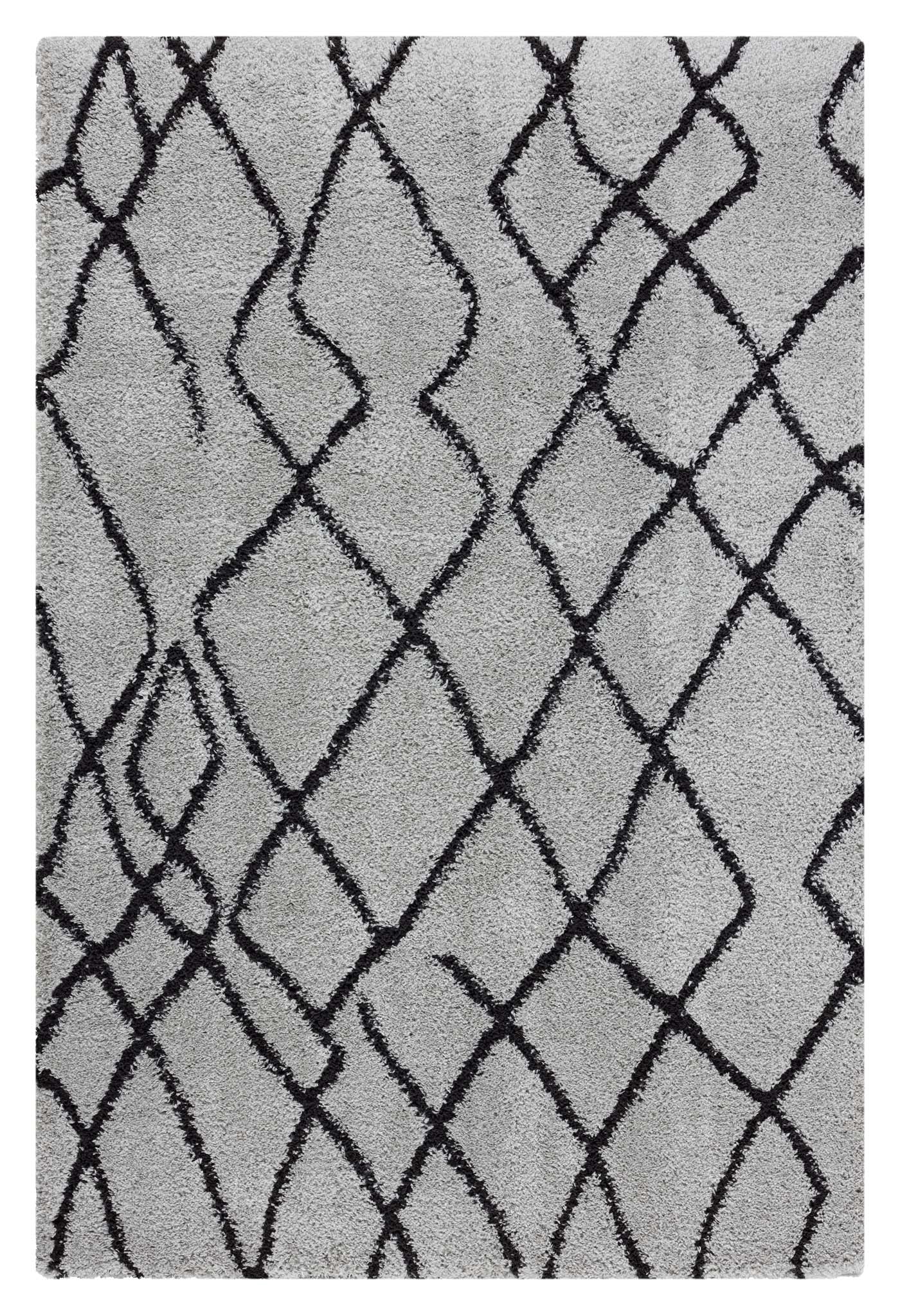 Sorento Shaggy 346 Grey Rectangle Rug