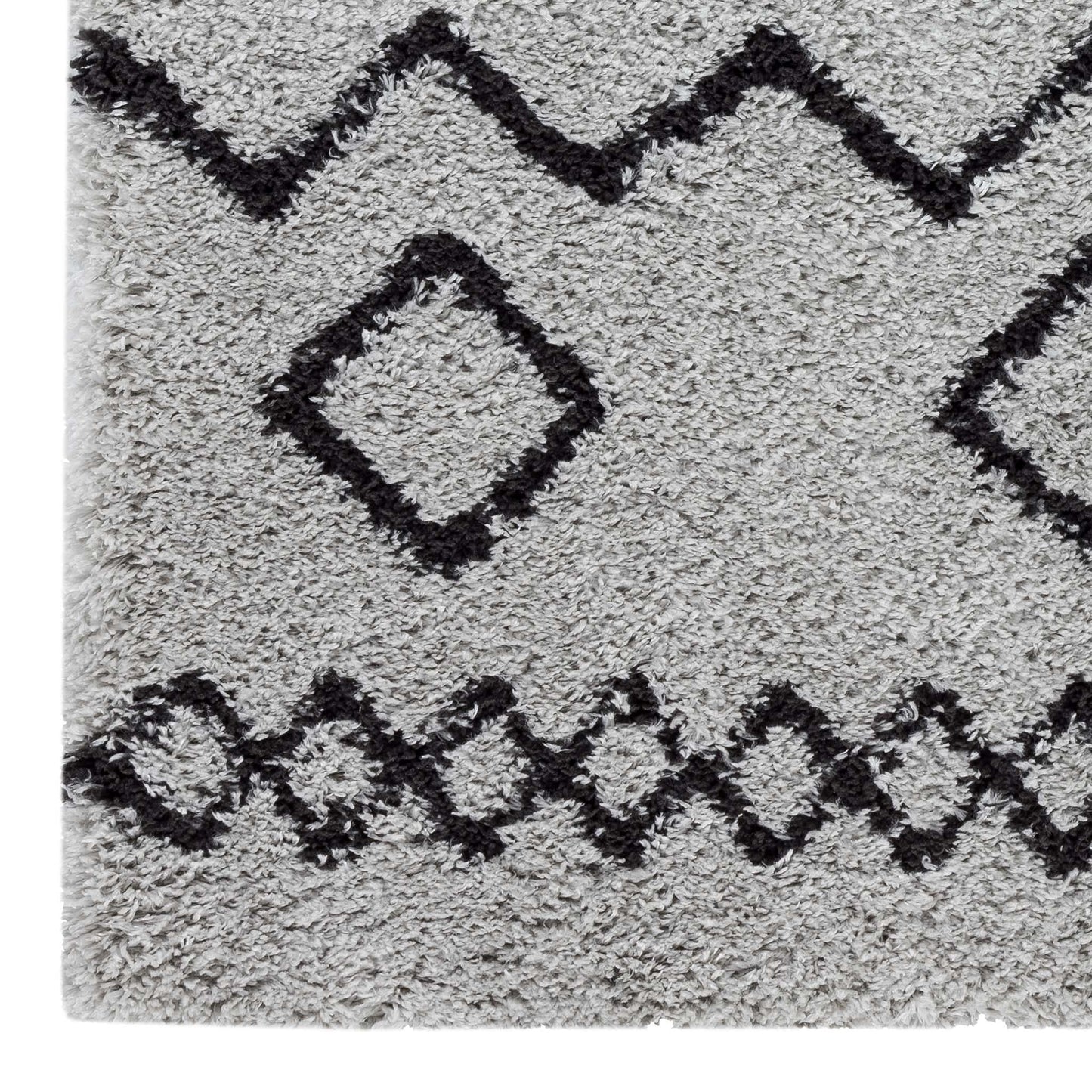 Sorento Shaggy 844 Grey Rectangle Rug