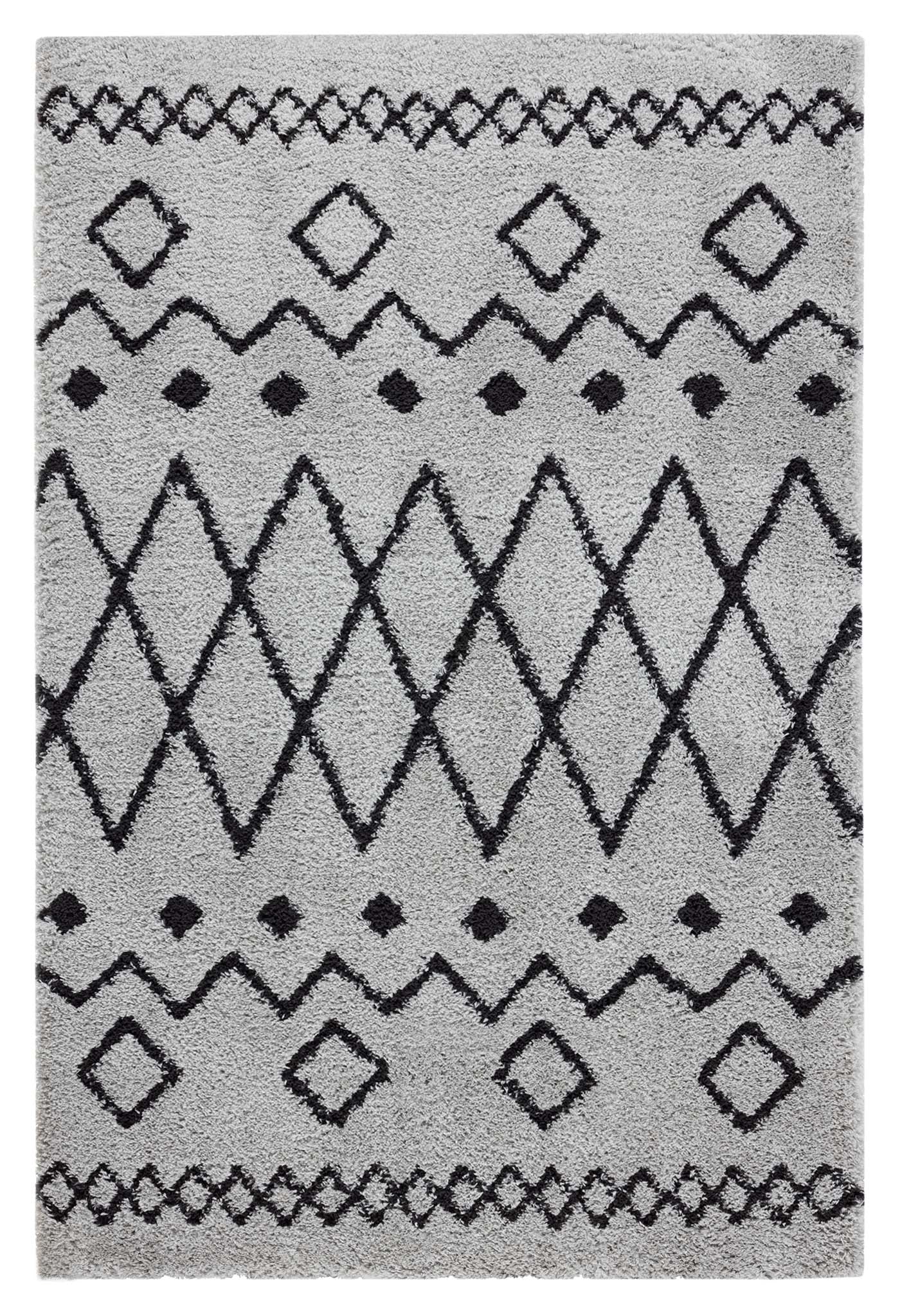 Sorento Shaggy 844 Grey Rectangle Rug