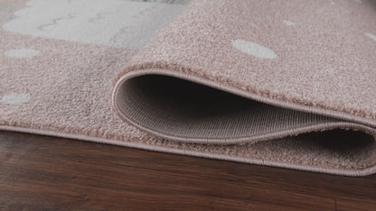 Kidszoo 2437 Pink Rectangle Rug